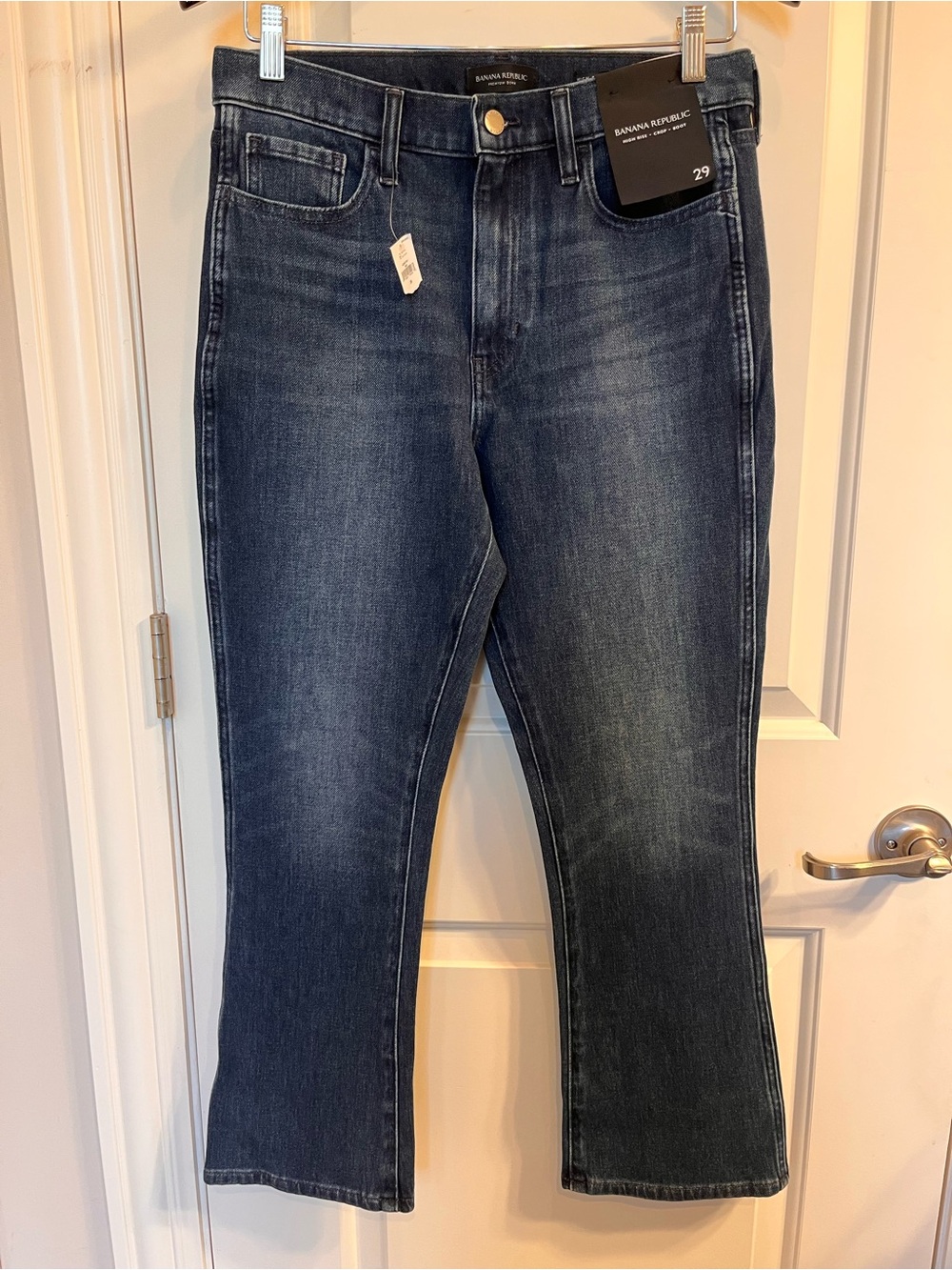 NWT Banana Republic High Rise Crop Bootcut Jeans Size 29 / 8 Premium Denim
